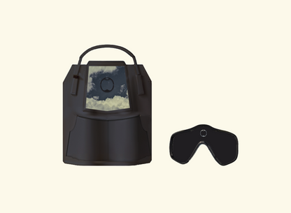 Sawft Oversize Tote Bag and Eyemask Cover Set - "The Shadow" (Black)