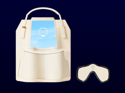 Sawft Oversize Tote Bag and Eyemask Cover Set - "The Dreamer" (Beige)